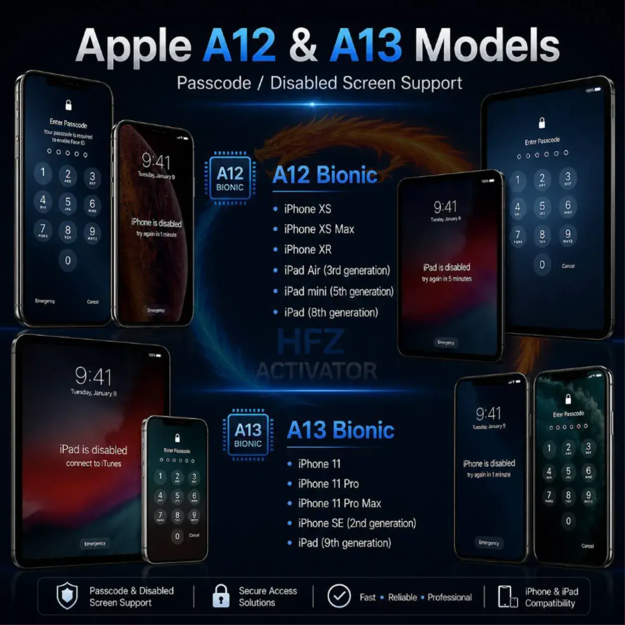 HFZ Ramdisk (Passcode Bypass +Owner inFo) iPhone 11 PRO MAX ✅